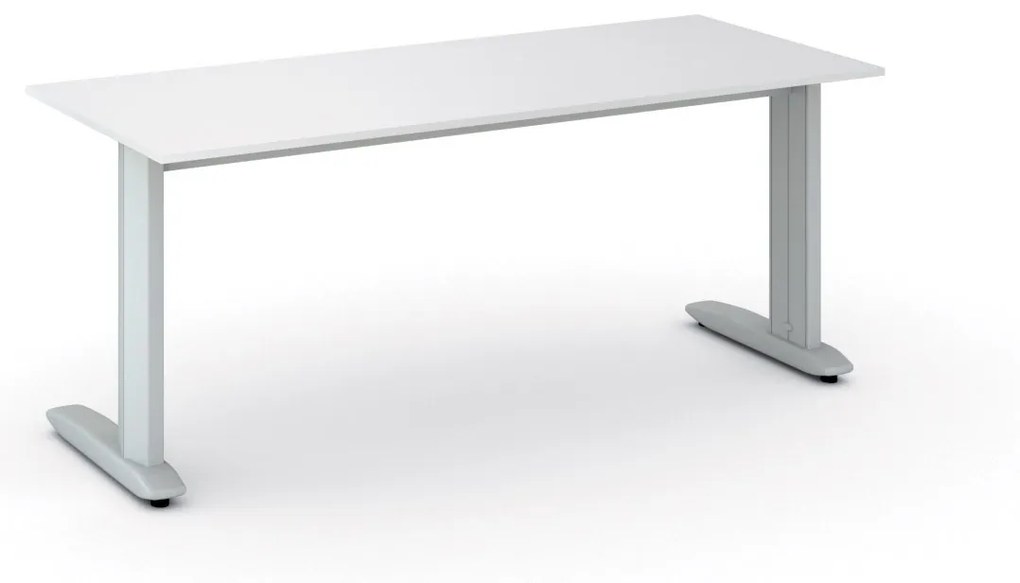Kancelársky písací stôl PRIMO FLEXIBLE 1800 x 800 mm, biela