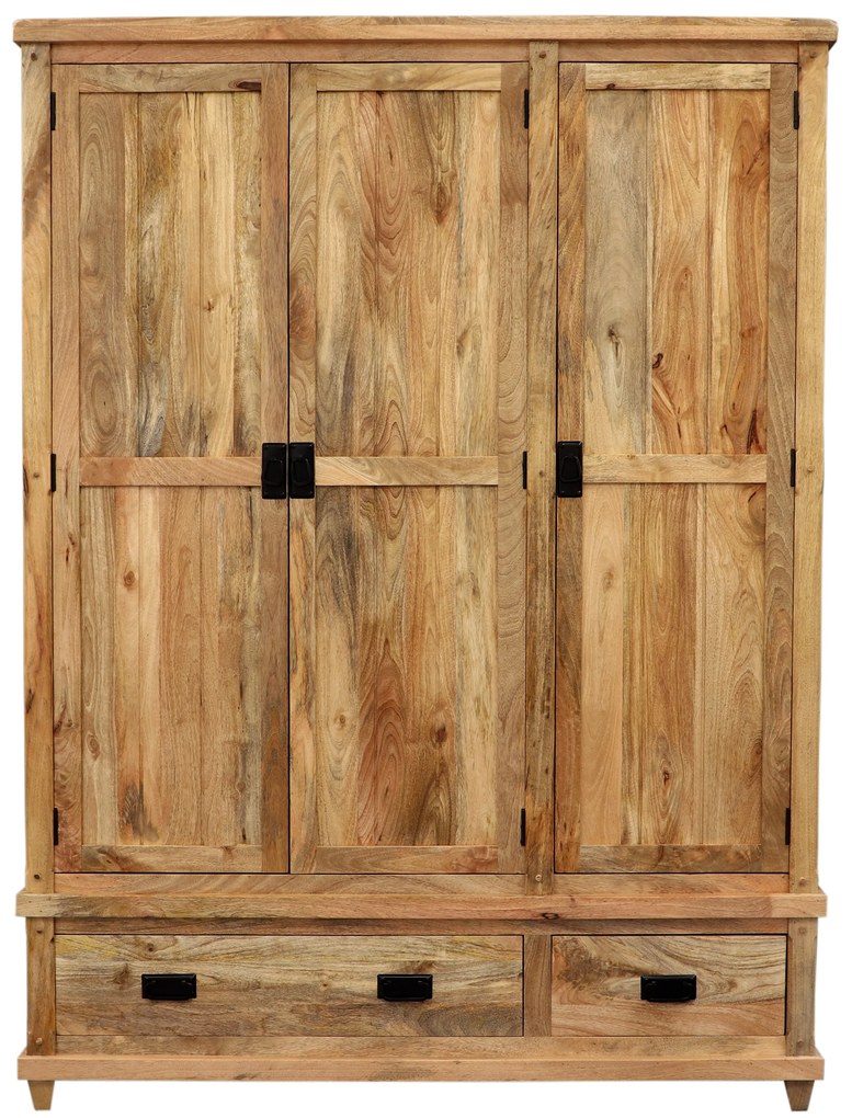 furniture-nabytek.cz - Šatníková skriňa 150 z masívneho dreva mango 150x60x200