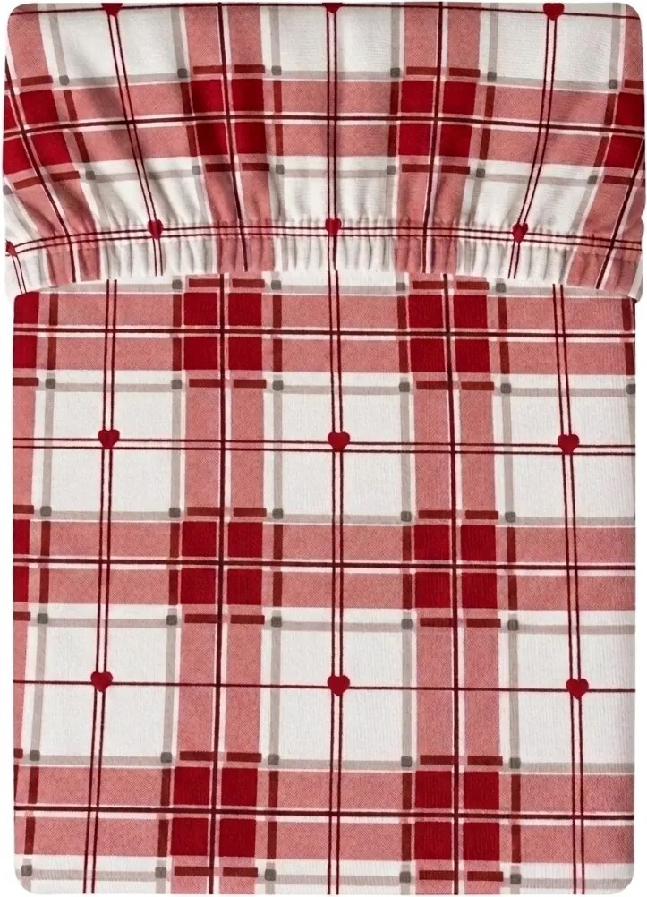 Plachta z mikrovlákna TARTAN HEART farebné 90x200 cm