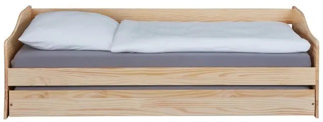 Inter Link Výsuvná detská posteľ Leonie (prírodná, 90 x 200 cm) (100394248)