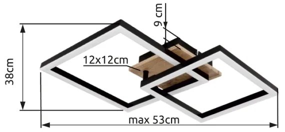 Globo 67284-18 - LED Stropné svietidlo BARD LED/18W/230V