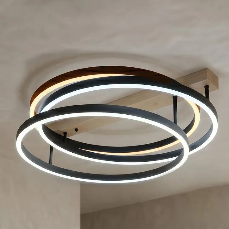 Toolight Toolight, LED stropné svietidlo, 60cm, 70W, 4000K, 3000lm, SWE058-C, čierna matná, OSW-20158