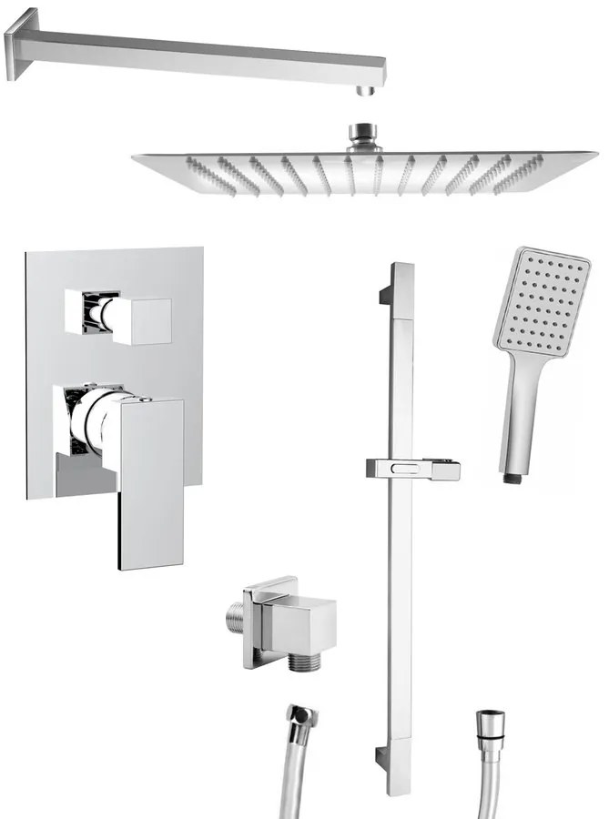 Sapho Sapho, CUBEMIX podomietková sprchová batéria, 2 výstupy, chróm, CM042-02