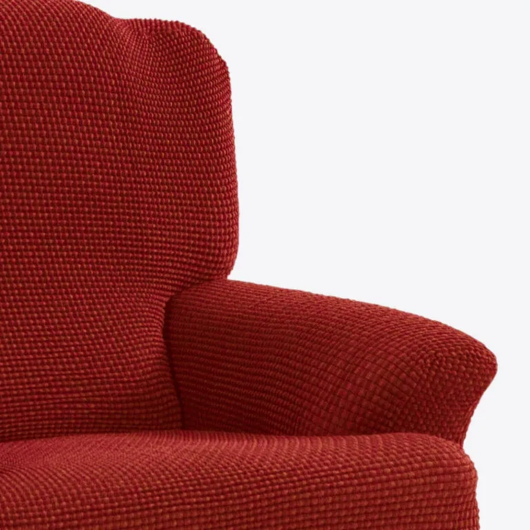 Super strečové poťahy NIAGARA tehlová relaxačné kreslo (š. 70 - 90 cm)