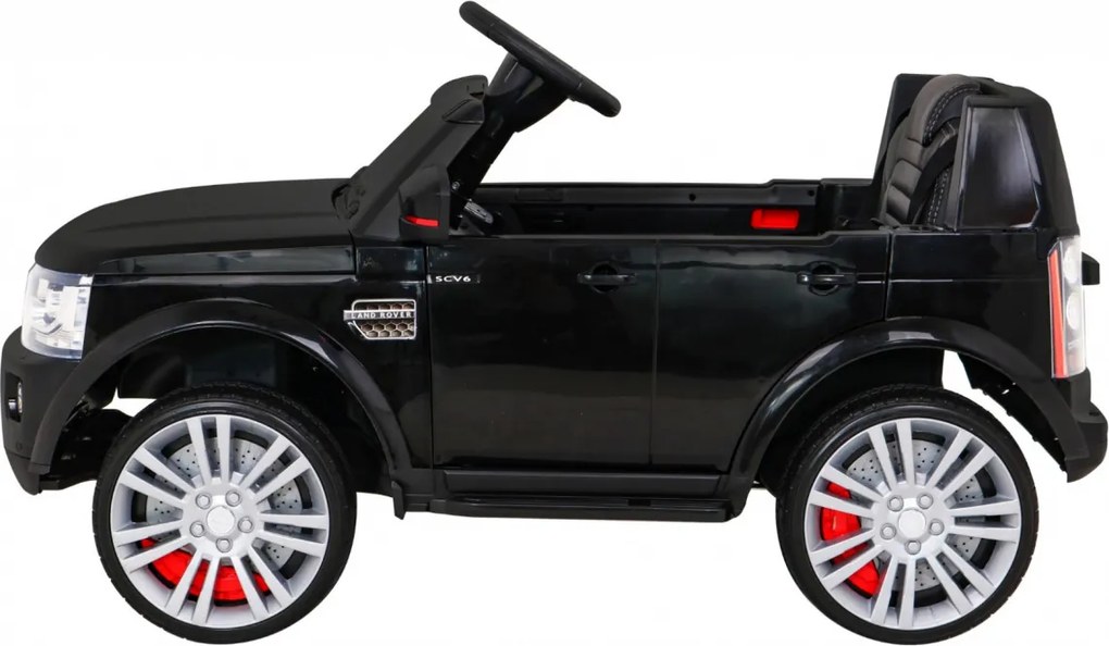 Ramiz Land Rover Discovery Elektrické auto pre deti Čierne SUV + diaľkové ovládanie