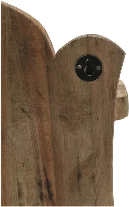 Hnedá antik drevená polička Grimaud Unit - 41*15*67 cm