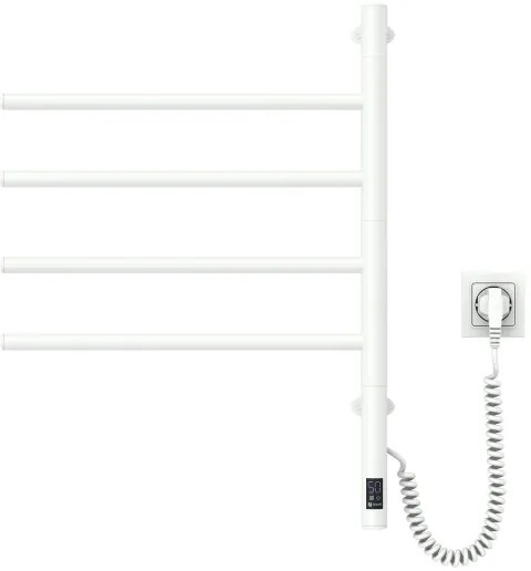 Elektrický otočný sušák na uteráky ARABESQUE 150W/230V 64,6 cm IP44 biely