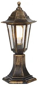 Vonkajšia lampa starožitné zlato 42 cm IP44 - New Haven