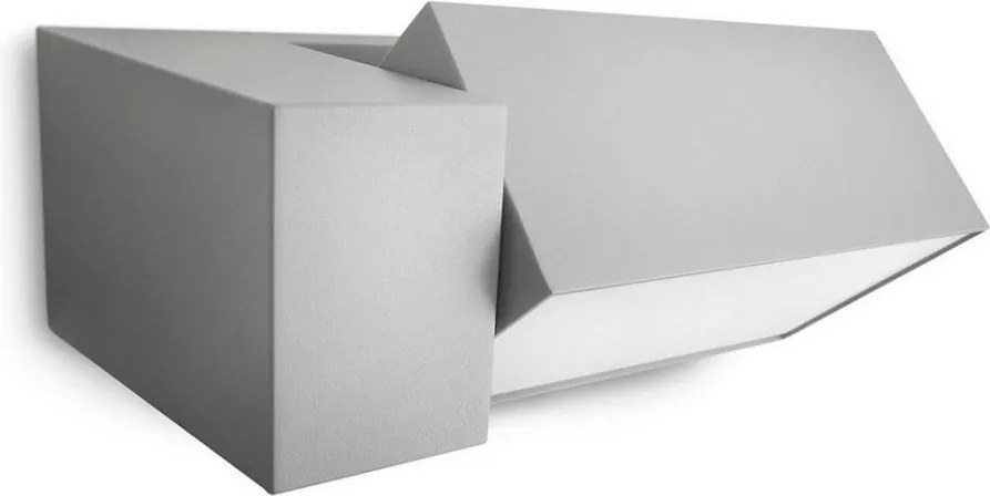 Philips - Vonkajšie nástenné svietidlo BORDER 1xE27/23W/230V IP44 šedá