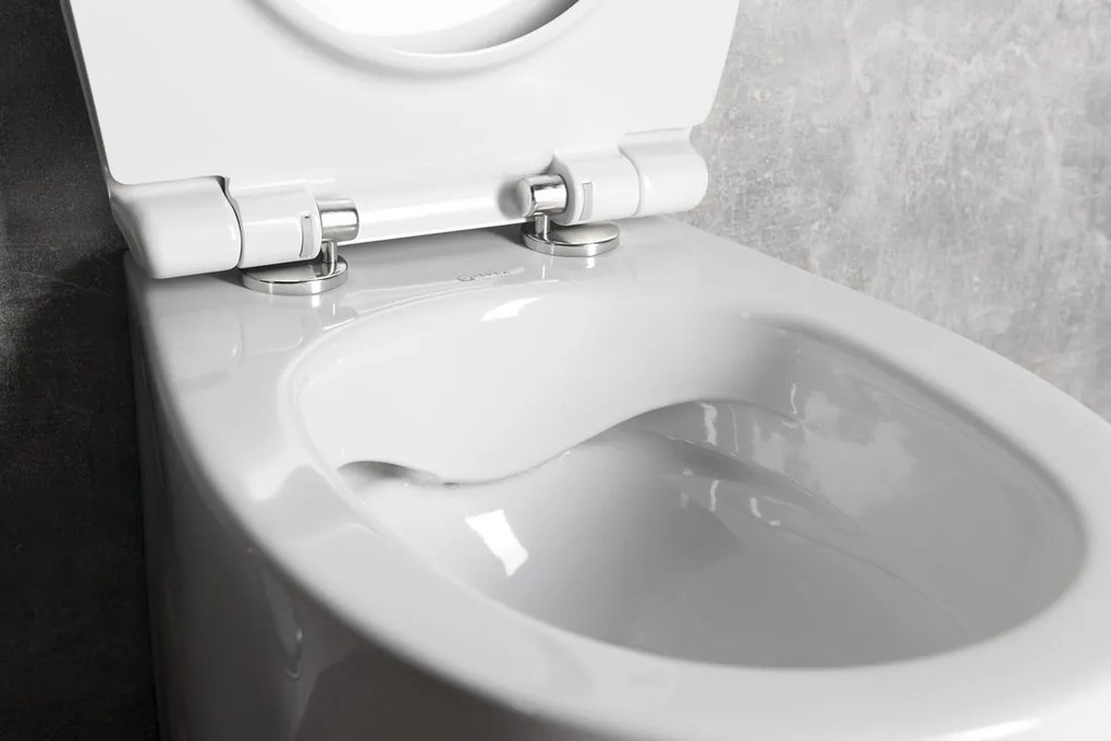 Isvea Isvea, SENTIMENTI WC misa stojaca, Rimless, 36x55cm spodný/zadný odpad, biela, 10SM10004SV