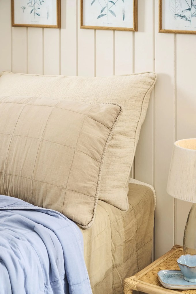 Ib Laursen Prešívaná obliečka na vankúš Fog 50 × 90 cm