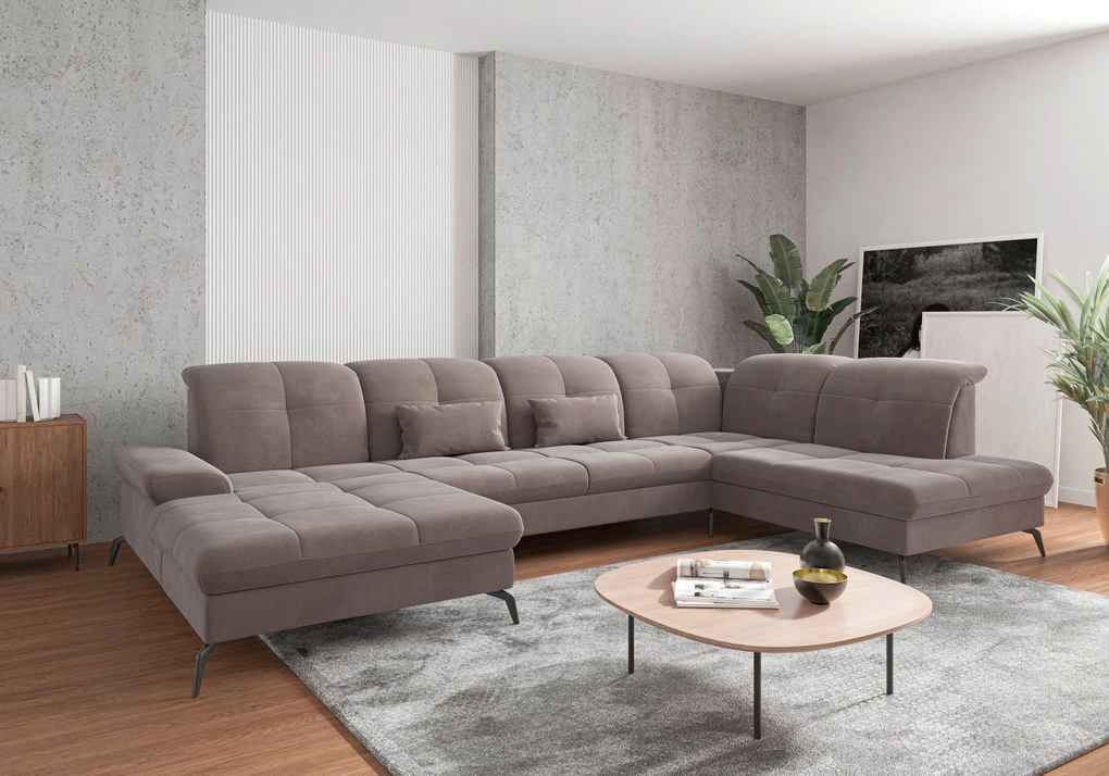 XXXLutz SEDACIA SÚPRAVA, textil, taupe Sit & More - Sedačky - 000144011555