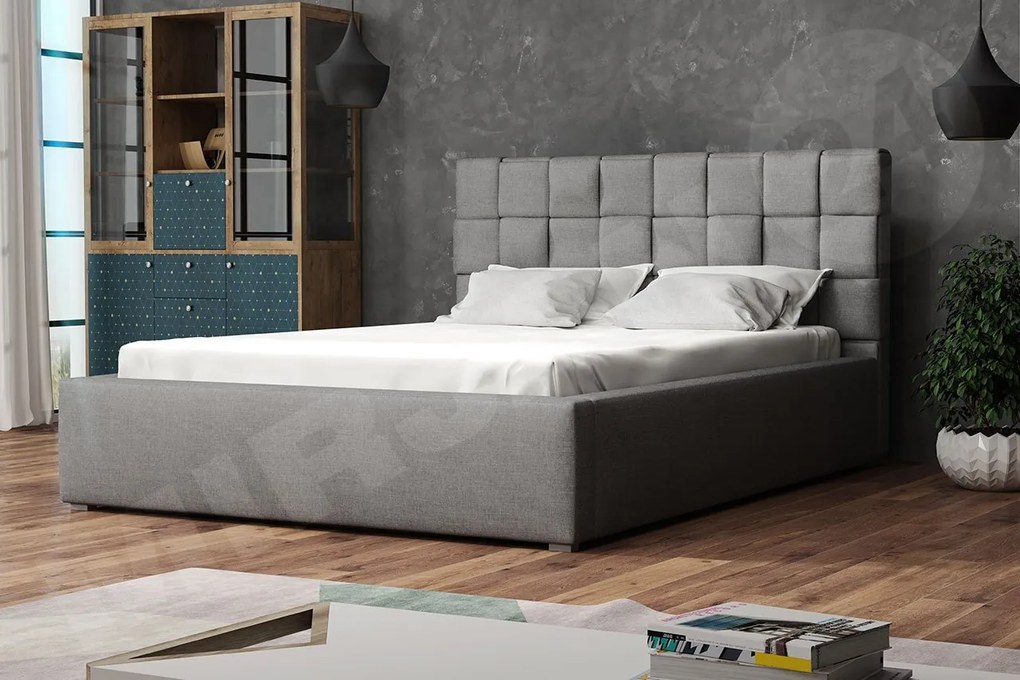 Čalúnená posteľ s rolovateľným roštom Kinec, Rozmer postele: 180x200, Dostupné poťahy: Malmo 13 380