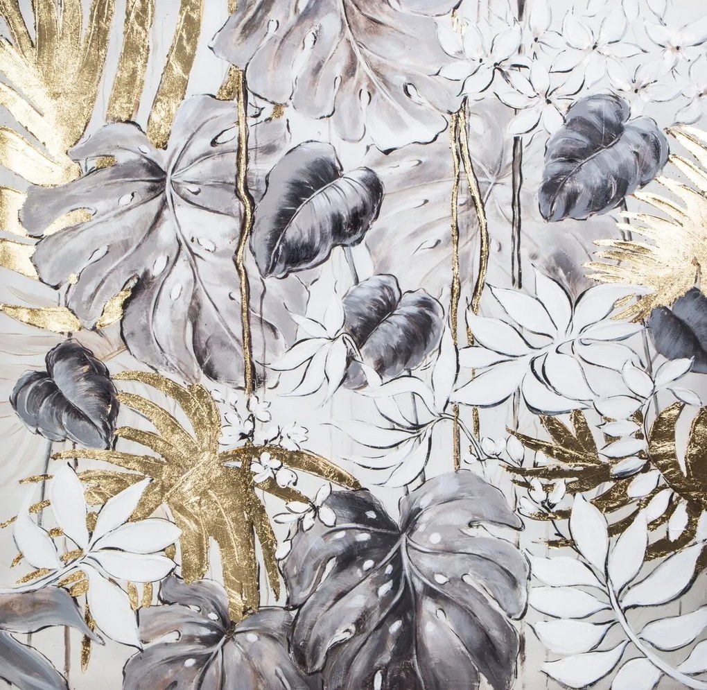 OBRAZ 345 100X100 CM SIVÝ