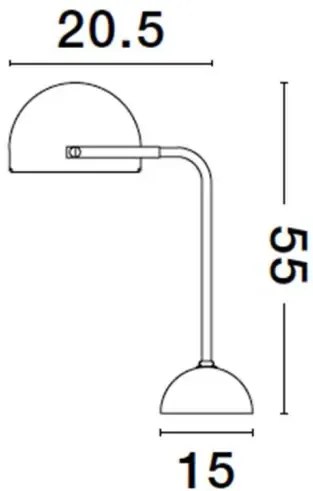 Moderná stolová lampa Bishop