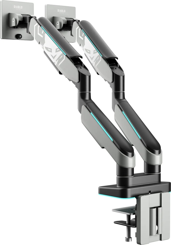 Držiak na dva monitory 35" RGB, sivo-čierny: Diablo X-Arm Dual
