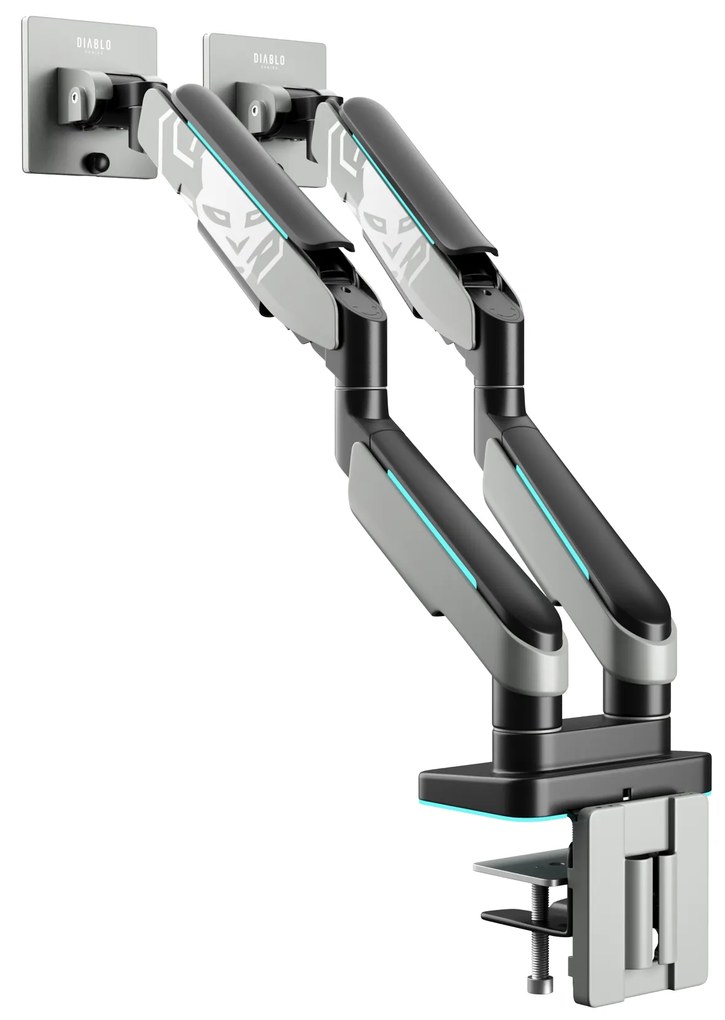 Dvojitý držiak na monitory 49 palcov, sivá-čierna RGB X-Arm Dual