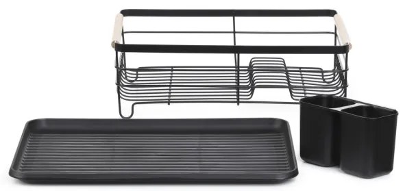 Odkvapkávač na riad PLYSTRE čierny 887197