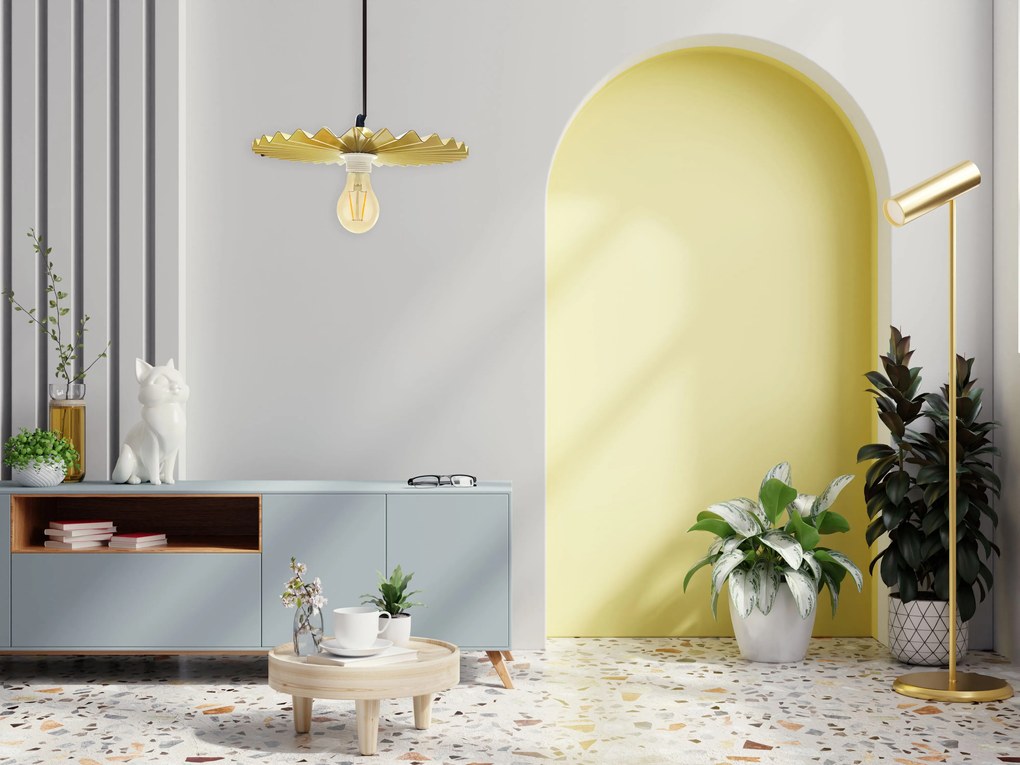 Toolight Toolight, stropné svietidlo 1xE27 APP1453-1CP, zlatá, OSW-02468