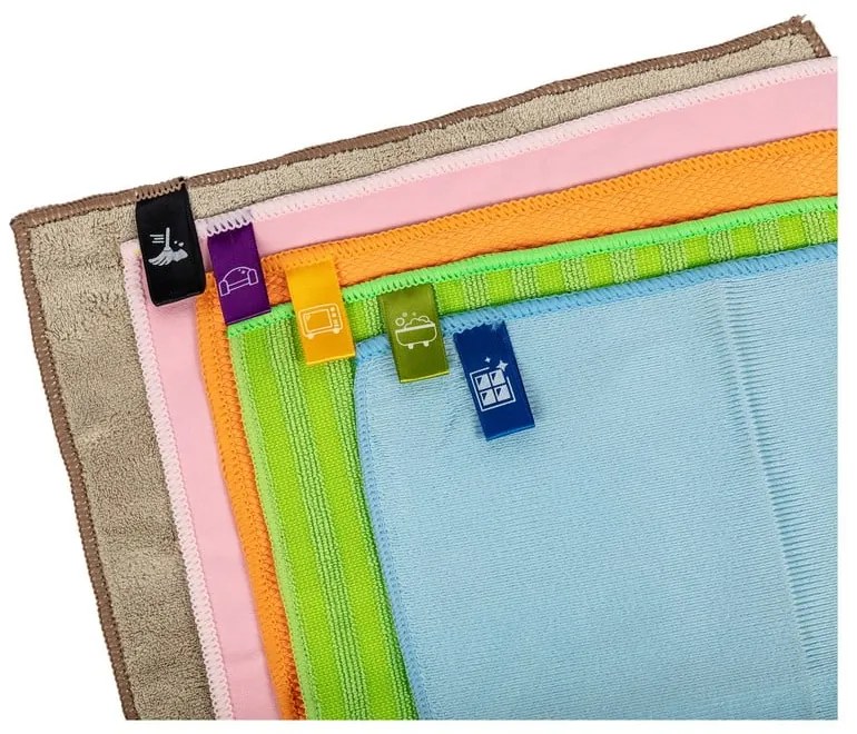 Handričky v súprave 5 ks z mikrovlákna – Addis