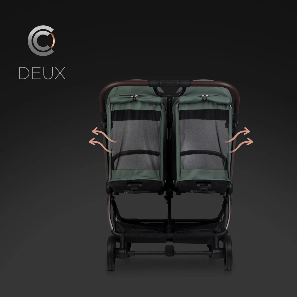 Športový kočík pre dvojčatá Cavoe DEUX Laura