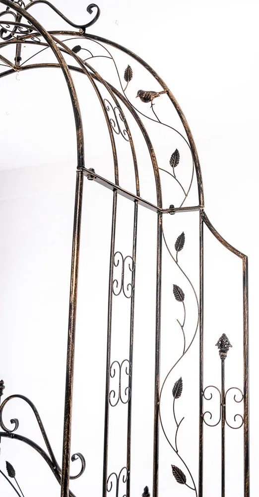 Pergola na popínavé rastliny GS22232 s bránkou - Antik biela