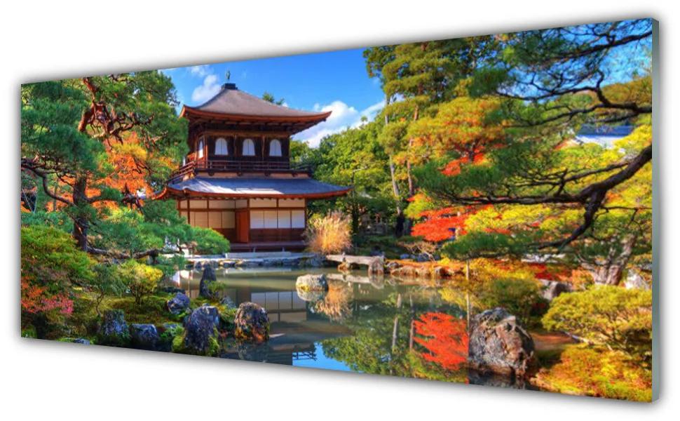Obraz plexi Záhrada japonsko krajina 125x50 cm