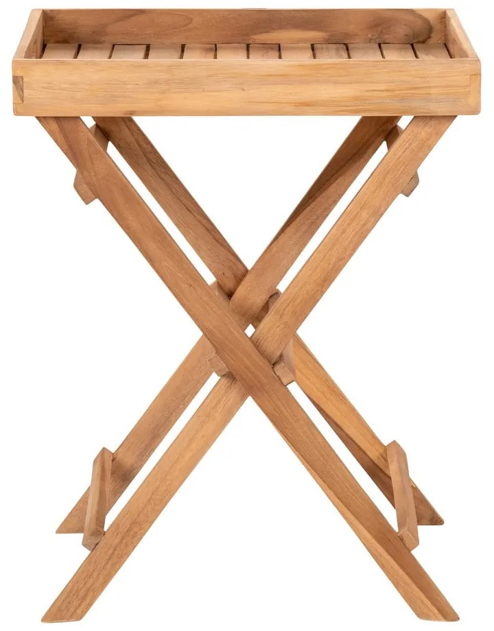 Záhradný servírovací stolík z teakového dreva 29x39 cm Ronda – House Nordic