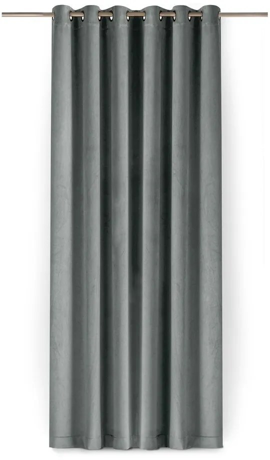 Sivý zamatový dimout záves 400x250 cm Velto – Filumi