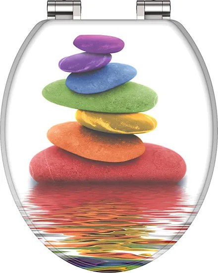 Eisl Sanitär WC sedadlo MDF Soft Close Colorful Stones 80120