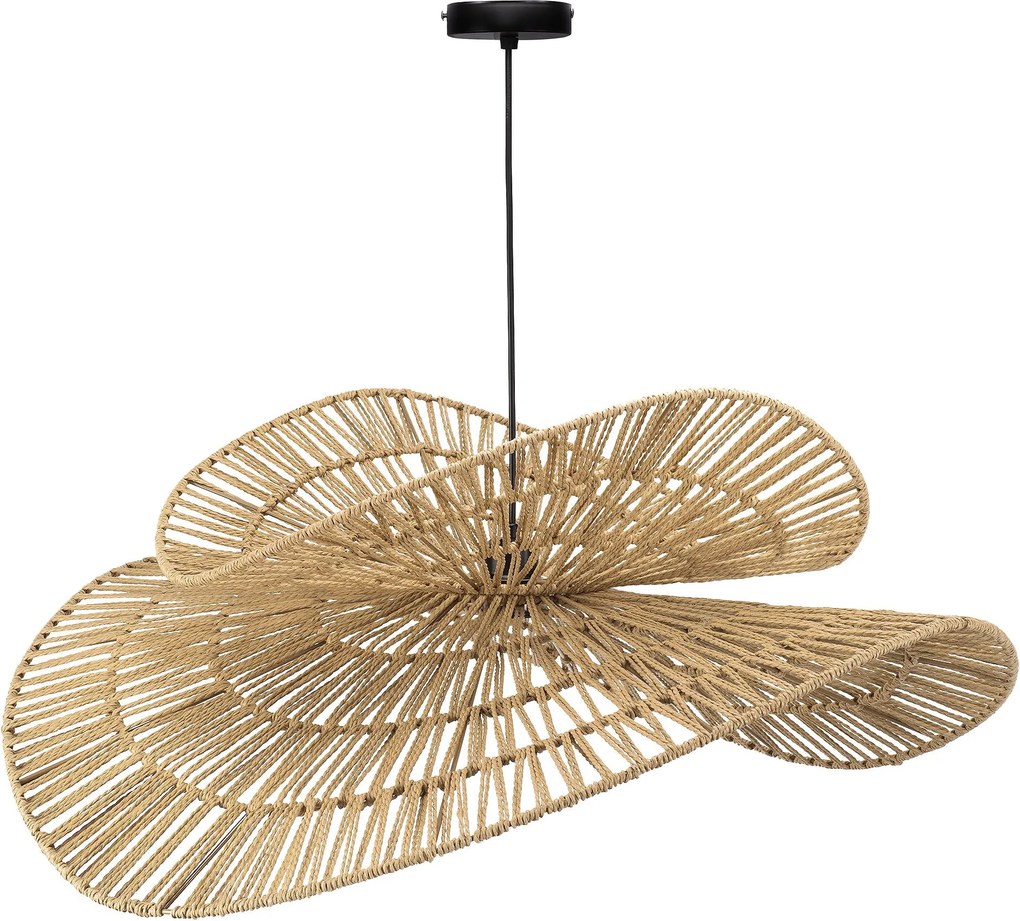 Toolight Toolight, prírodné BOHO závesné svietidlo 80cm, APP1738-1CP, OSW-06061