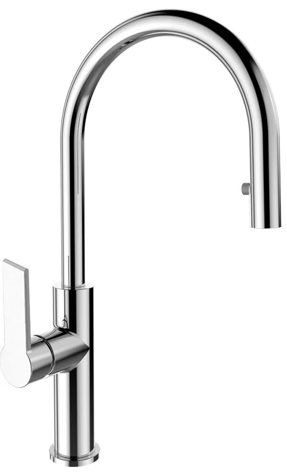 Mereo Mereo, Drezová stojánková batéria, Dita, s výsuvnou sprchou, chróm, MER-CBE20104D