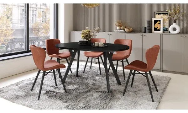 Rozkladací jedálenský stôl ARTUR čierny