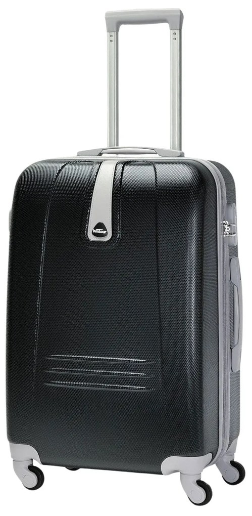 BONTOUR "Classic" 4-kolesový stredný kufor 66x44x26 cm, 60L, čierny