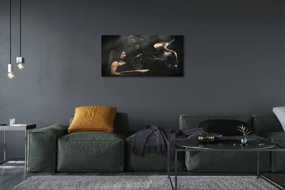Obraz canvas Žena temná postava 120x60 cm