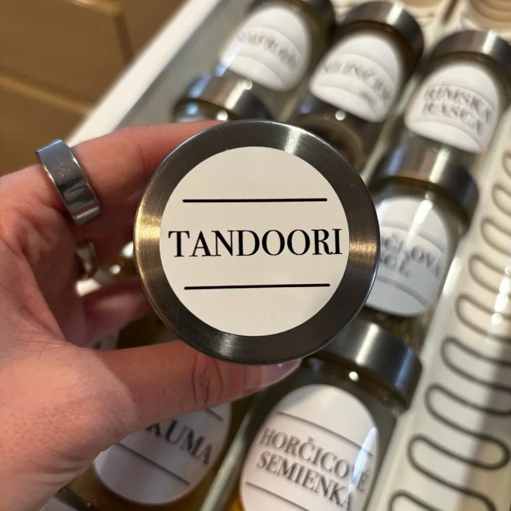 PIPPER. Nálepky na koreničky - Rozširujúci balíček "Šéfkuchár" Veľkosť: 4 cm