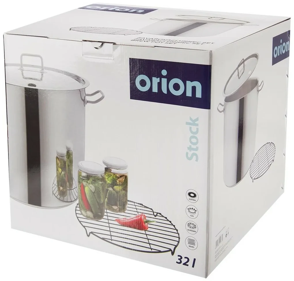 Orion Hrniec nehrdz. zavárací Stock s mriežkou 32 l