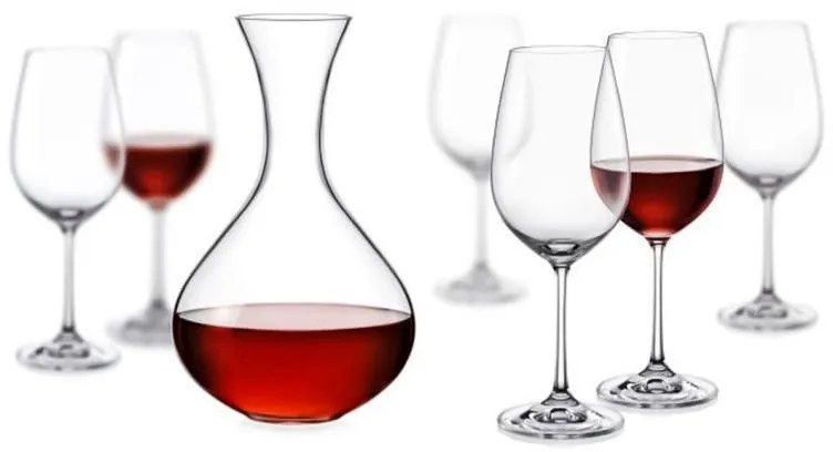 BOHEMIA VIOLA VÍNNA SÚPRAVA 1+6 KS