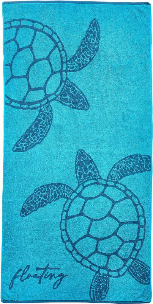 XXXLutz PLÁŽOVÁ OSUŠKA, 90/180 cm, modrá Esposa - Kúpeľňový textil - 007370001303
