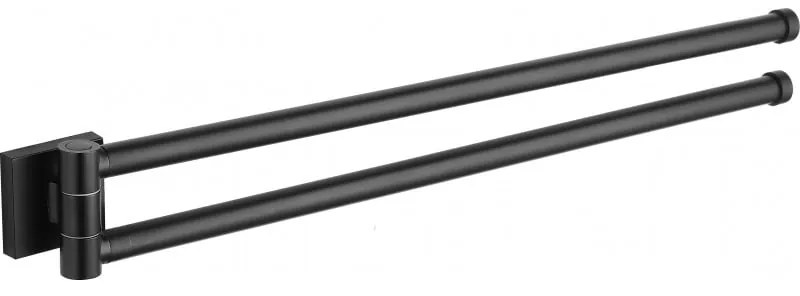 Mexen príslušenstvo, RUFO držiak na uteráky, 2-dielny, čierna, 7050925-70