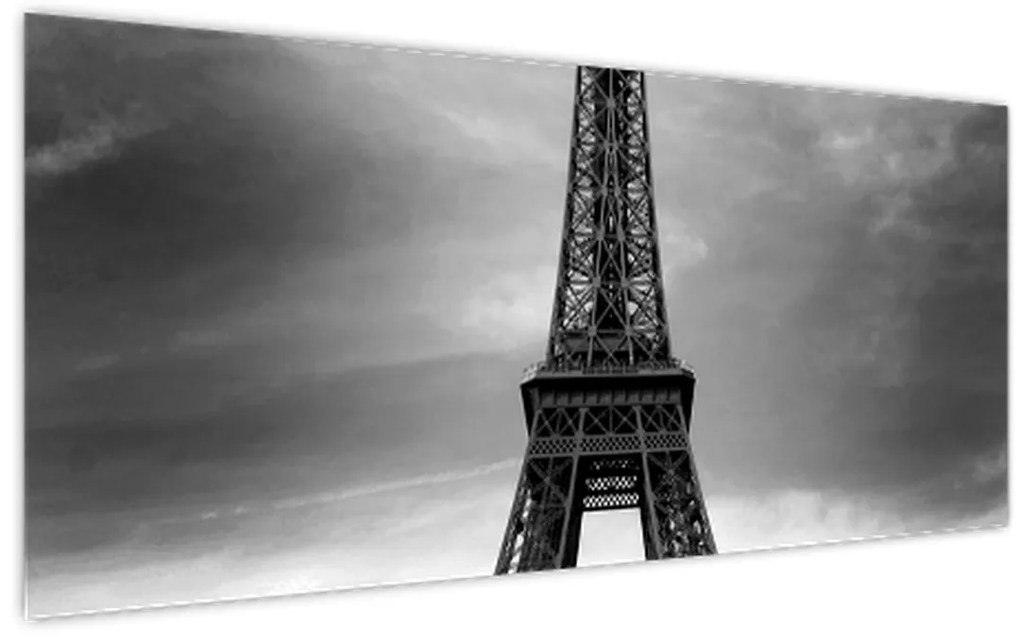 Obraz - Ružové auto v Paríži (120x50 cm)