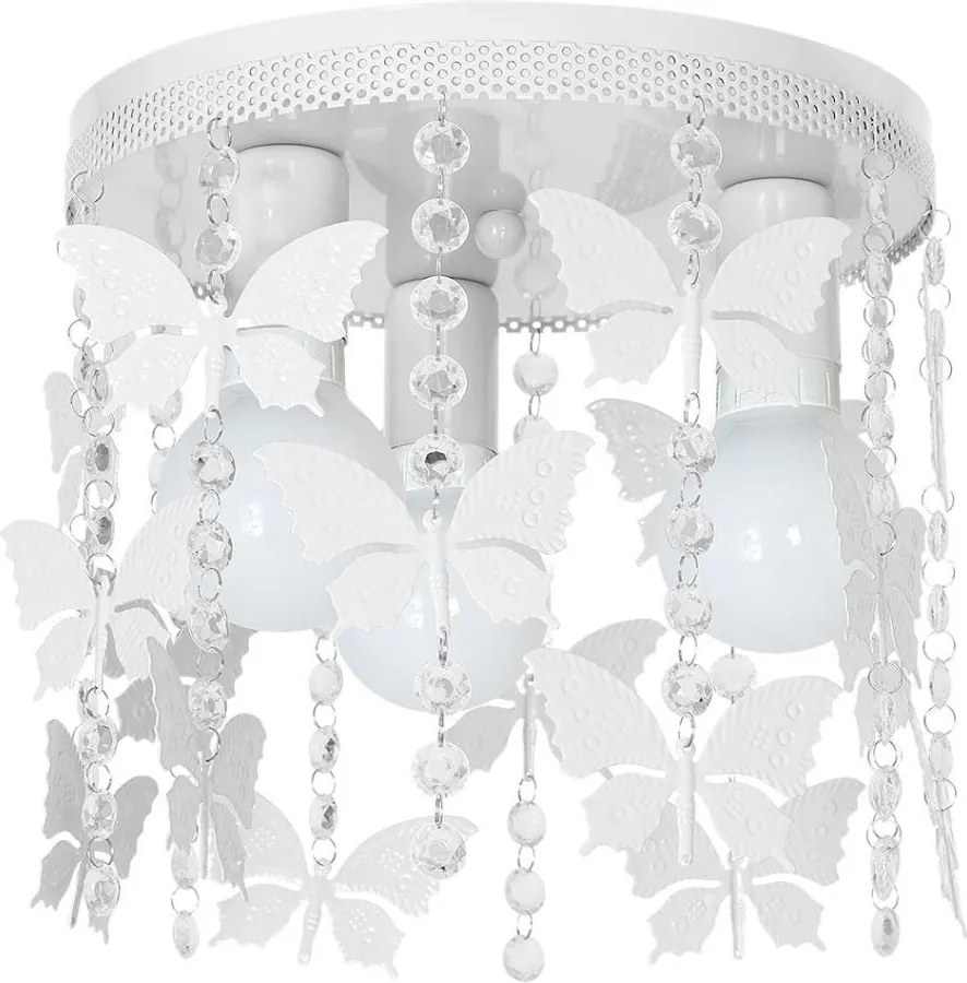 Detské stropné svietidlo ELZA butterflies 3xE27/60W/230V