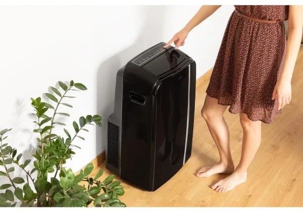 Sencor - Inteligentná mobilná klimatizácia 3v1 1450W/230V 12000 BTU Wi-Fi čierna + DO