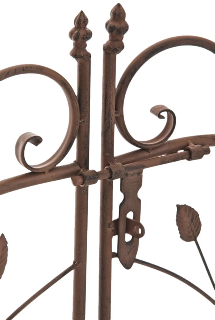 Pergola na popínavé rastliny GS22232 s bránkou - Hnedá antik