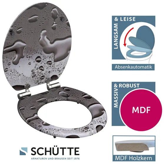Schütte WC doska s pomalým spúšťaním (kvapky) (100335885)