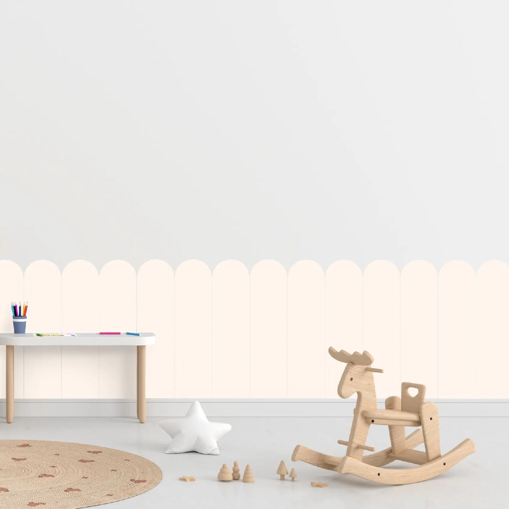 60x100cm Oblúk - Krémová farba - textilná nálepka na stenu Farba: Bledá, Veľkosť: 60 cm
