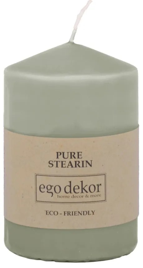 Tyrkysovomodrá sviečka Eco candles by Ego dekor Top, doba horenia 25 h