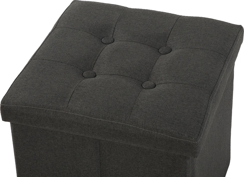 Noela Látkový puf s úložným priestorom NUBI sivý