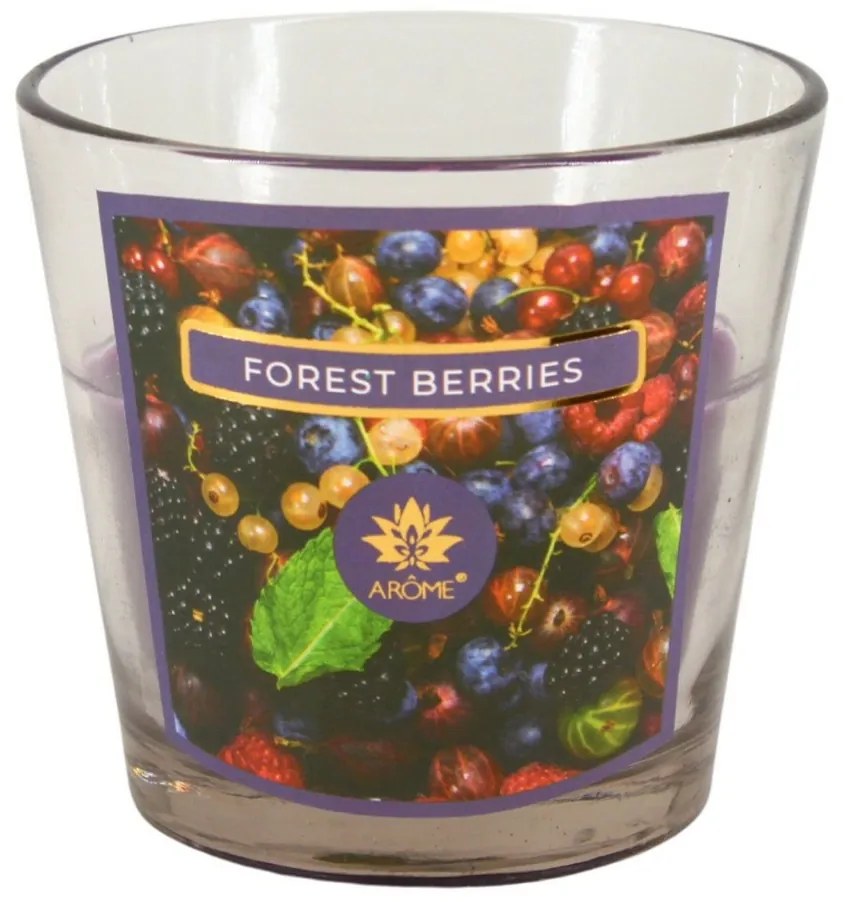 Arome Vonná sviečka v skle Forest Berries, 120 g