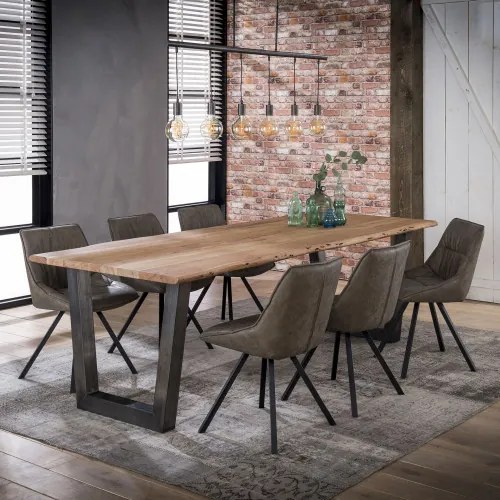 Jedálenský stôl 20-23 240x100cm Solid Acacia natural - Komfort-nábytok